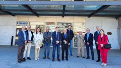 El presidente y empresarios de la CEC visitaron Boiro.