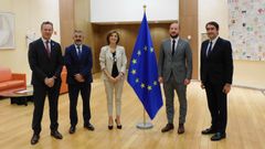 Los consejeros de Medio Ambiente de Galicia, Cantabria, Castilla y Len y Asturias en Bruselas