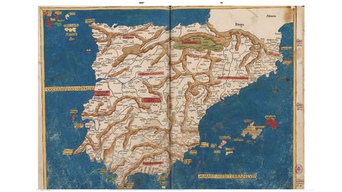 La representacin de Hispania de Claudio Ptlomeo, editada en la Tabula Moderna Hispaniae del ao 1485