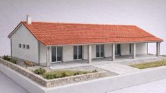 Infograf�a del local social de la parroquia de Oroso, que se ubicar� junto al campo de f�tbol y al de la fiesta