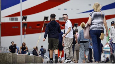 A Coru�a registr� este mi�rcoles una cu�druple escala de cruceros