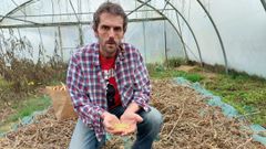 López ha recogido este año la primera cosecha de soja.