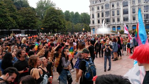 Manifestación por el orgullo LGTBI en Oviedo