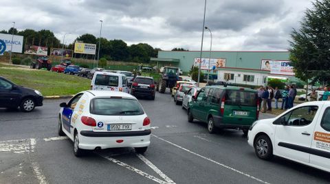 Protesta sin autorizar en O Ceao
