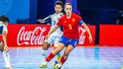 Vane Sotelo, durante el estreno de la seleccin ante Tailandia.