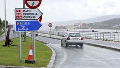 Primer tramo ya ejecutado del paseo peatonal entre Pontevedra y Mar�n
