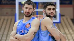 Erik y Sergi Quintela, jugadores del Breog�n