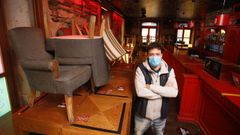 Juan Rogero, gerente del pub Gandul de Lugo.