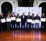 Los bodegueros recogieron los diplomas en la Diputaci�n. 