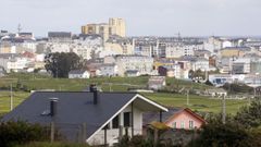 Foto de archivo de una vista del centro urbano de Foz