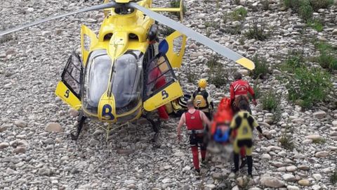 Rescate en el r�o Narcea
