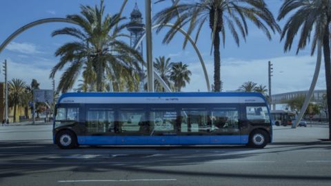 Autob�s el�ctrico que circular� en pruebas por Gij�n