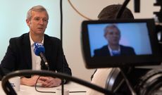 El presidente del PPdeG, Alfonso Rueda, en un momento del p�dcast.