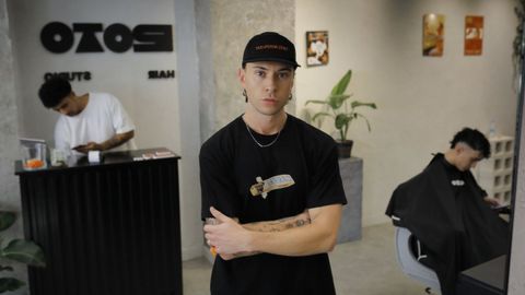 Javier Fernández, copropietario de Roto Hair Studio.