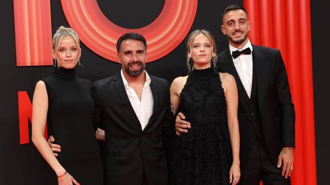 Daphe Cañizares, Dani Carvajal, Melanie Cañizares y Joselu Mato