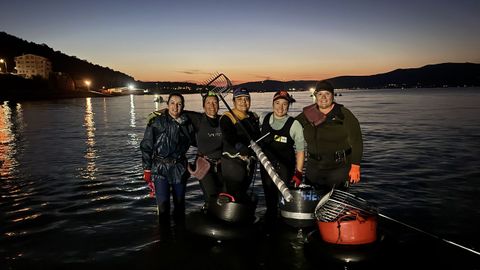 Las mariscadoras de Muros hacen un buen balance de la campa&ntilde;a de este a&ntilde;o