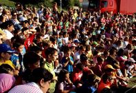 Imagen de las actividades infantiles de la fiesta en una edici�n anterior.