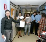 Imagen de archivo del d�a en el que se decret� el cierre de Esega.