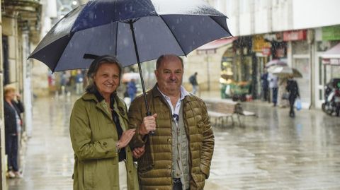 Vicente y Mar�a, naturales de C�ceres pero residentes en Madrid, visitando Pontevedra.