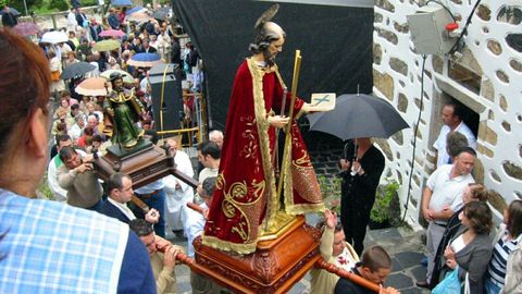 En la imagen, de archivo, una procesi�n en San Andr�s de Teixido.