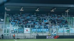 Ms de medio millar de aficionados del Celta se dieron cita en el Ludogorets Arena.