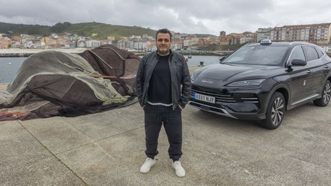 Alberto Pastoriza Veiga tiene 53 a&ntilde;os y empez&oacute; como aut&oacute;nomo del taxi en Laxe hace ahora dos semanas.