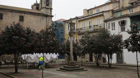 Plaza de la Magdalena de Ourense.