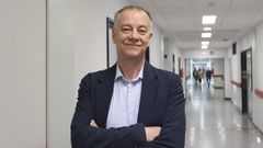 Pedro Rascado, el pasado viernes, durante la reuni�n de la sociedad gallega de medicina intensiva