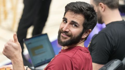 Ricky Rubio, en el banquillo de Cleveland Cavaliers, el 10 de enero del 2023