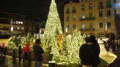 Alumbrado navide�o en Pontevedra en la Navidad del 2021
