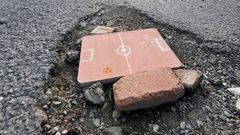 Bache en la traves�a de Fonte Cunt�n, en Cambre.