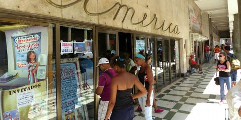 El teatro Amércia está considerado el mejor Coliseo de Cuba.