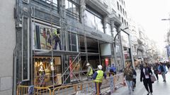 Obras para rehabilitar los n�meros 32 y 34 de Pr�ncipe 
