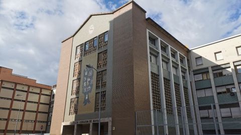 Fachada de la iglesia del Corazn de Mara, en Gijn