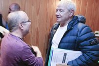 Victoria L�pez,  Ant�n Fortes y Benjam�n Escontrela se reunieron el pasado mi�rcoles en un restaurante. 