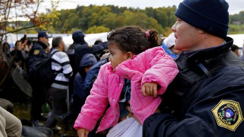 Refugiados en Sentilj, Eslovenia