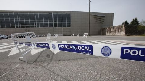 Todo preparado en el recinto ferial de Pontevedra para realizar las pruebas de deteccin del coronavirus