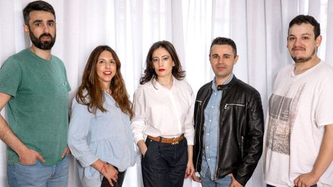 El equipo de Cucunver, de izquierda a derecha: scar Ortigueira, ngela Cuias, Susana Ortigueira, Alberto Xess Busto y Borja Manuel Varela