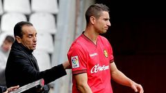 Oltra, en Riazor como entrenador del Mallorca