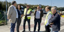 La delegada, en las obras que se realizan en el pol�gono. 