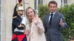 Giorgia Meloni y Emmanuel Macron,en una imagen de archivo