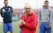 El t�cnico lalinense Javier Montoto, en la presentaci�n del equipo del Arz�a de esta temporada.
