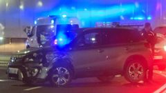 Accidente en el t�nel de Mar�a Pita, en A Coru�a