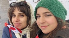 Anta Ameixeiras e Sabela Caamao, xa no Canad