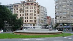 La fuente de Cuatro Caminos, en funcionamiento este viernes