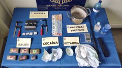 Objetos y sustancias incautadas en Gij�n