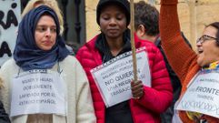 Carteles reivindicativos en las concentraciones del 8M