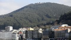 Vista panor�mica del monte de San Roque, en Viveiro