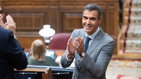 Pedro S�nchez, en el Congreso, tras decaer los dos decretos sobre vivienda propuestos por el Gobierno.