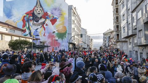 Gran desfile en Xinzo de Limia en el d�a grande del entroido